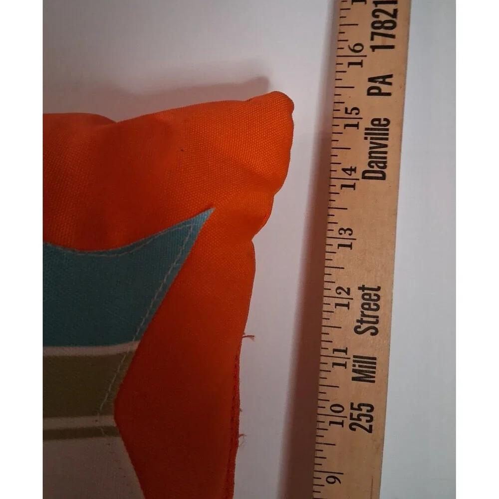 Fish Pillow 15 x 15 Orange